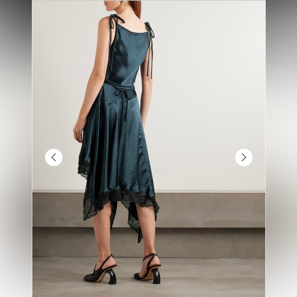 Acne Studios Satin Lace Dress - Picture 3 of 14